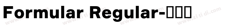Formular Regular字体转换